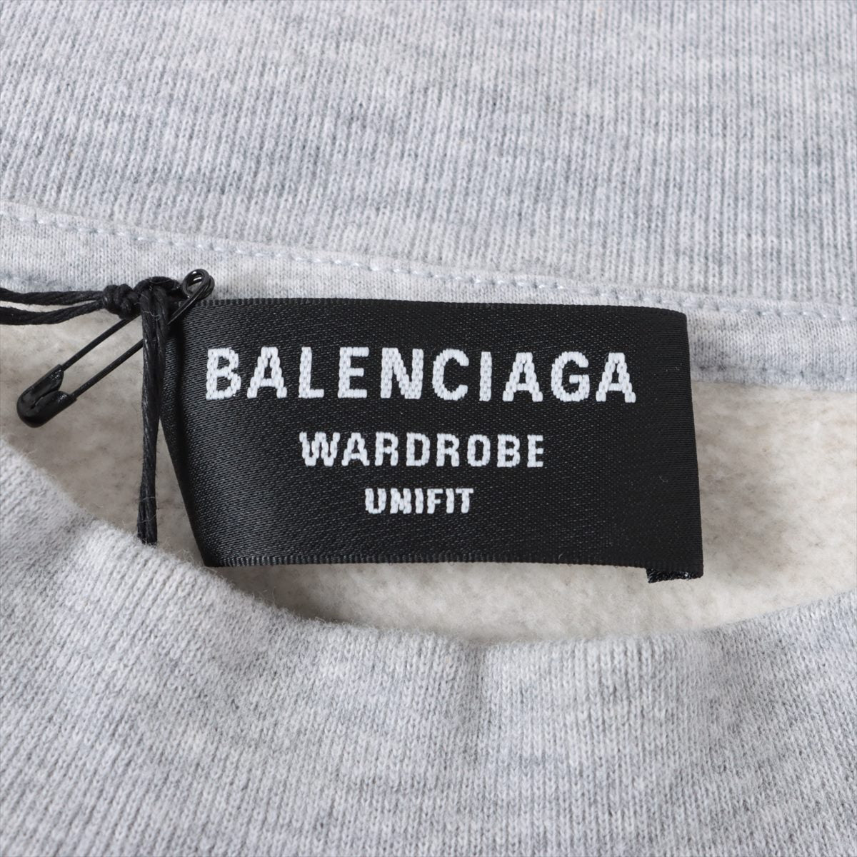 Balenciaga 21 years Cotton & polyester Basic knitted fabric S Men's Grey  671125  embroidered crewneck sweatshirt