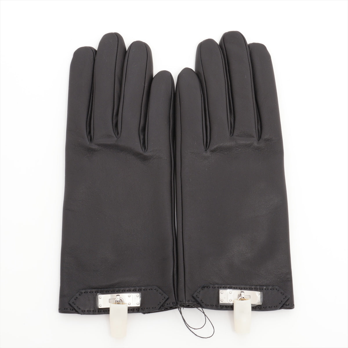 Hermès Kelly Gloves 8 Lambskin Black Grove