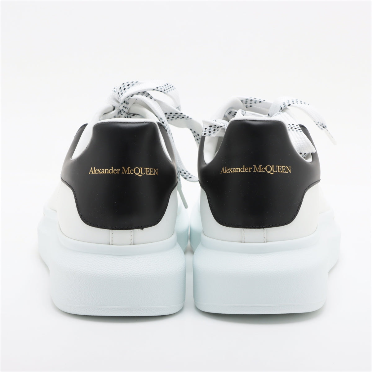 Alexander McQueen Leather Sneakers 43 Men's Black × White 553680  Is there a replacement string