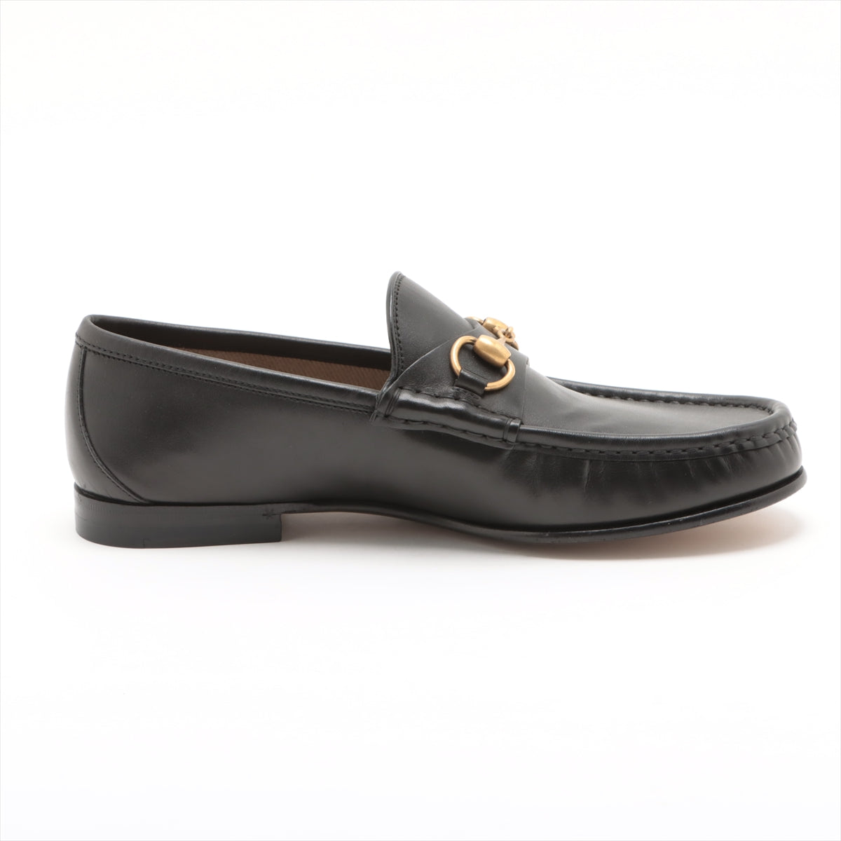 Gucci Horse Bits Leather Loafer 6 1/2 Men's Black 1953