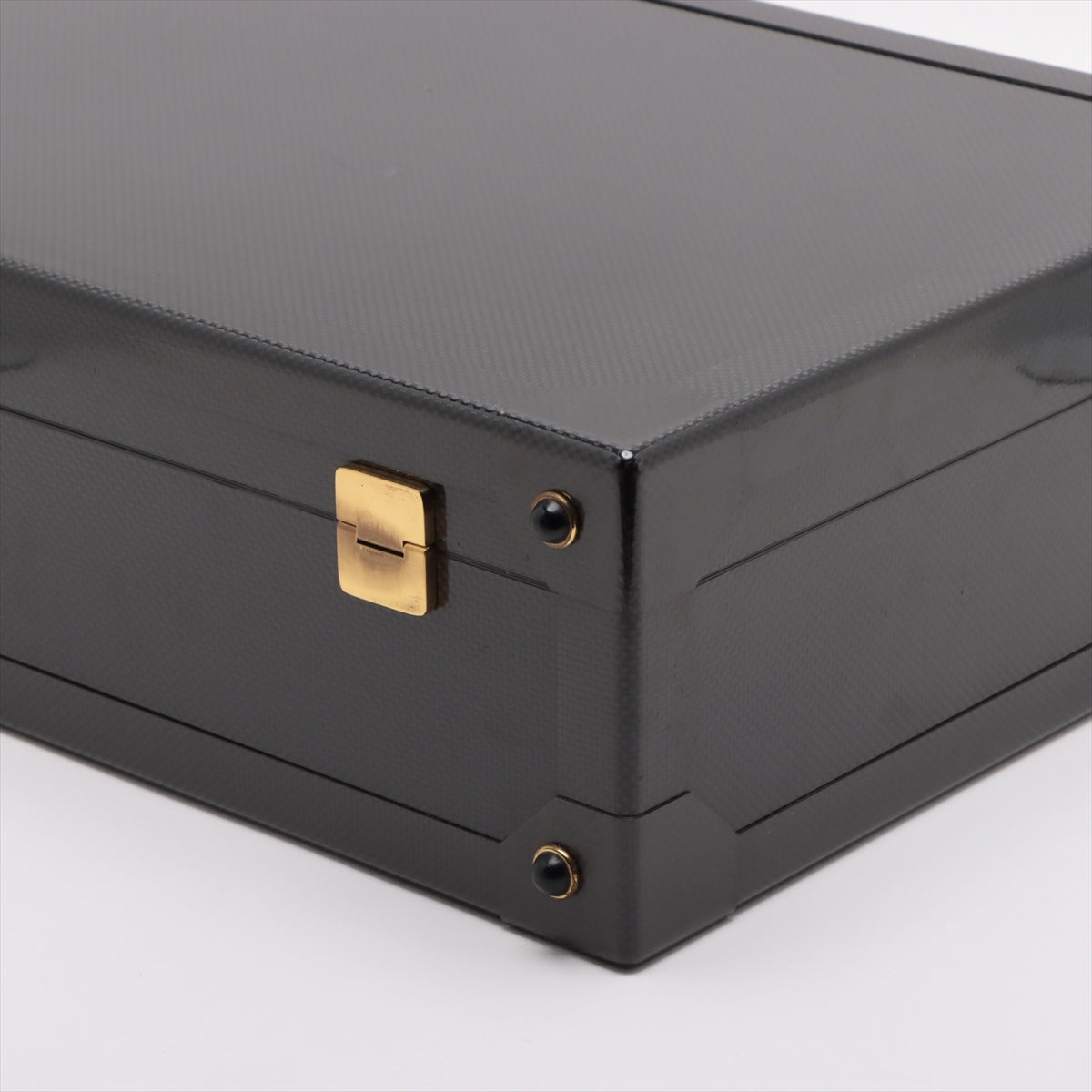 Hermès Espace GM Carbon × Veau Chamonix Attache case Gold Metal fittings 305/500 With a key