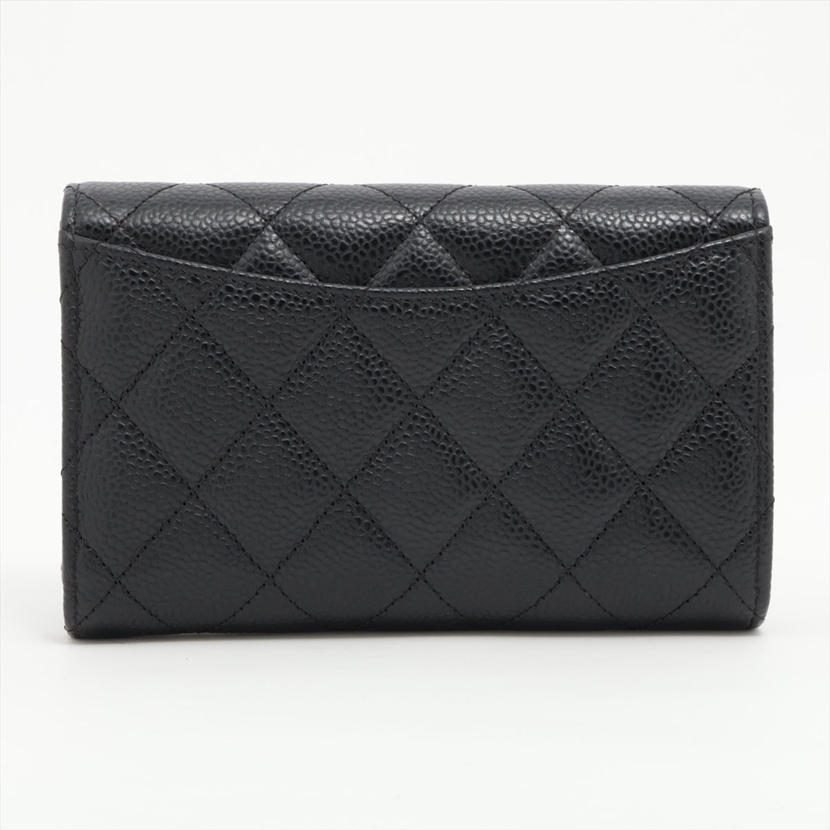 Chanel Matelasse Caviarskin Wallet Black PL87378G