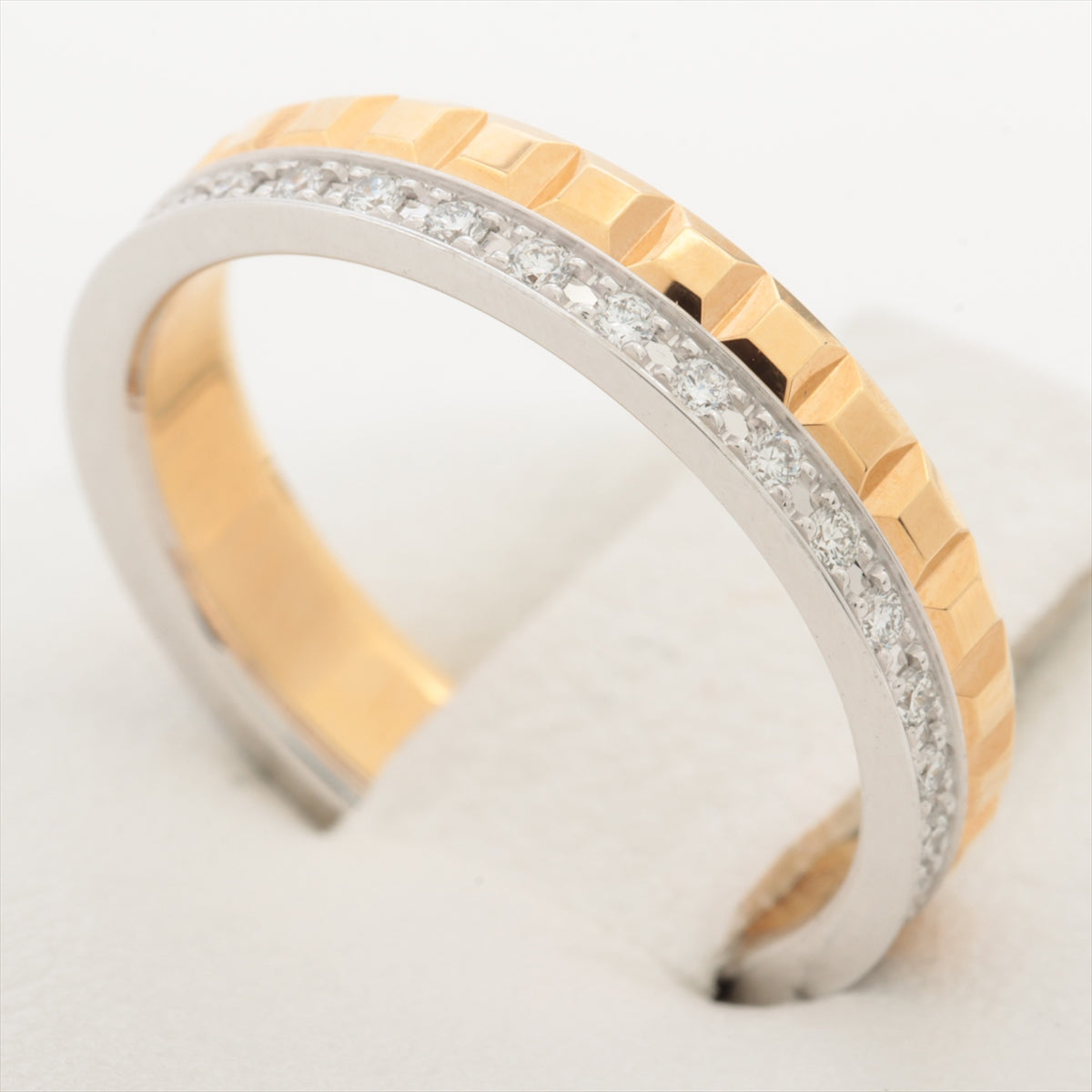 Boucheron Quatre Radiant Clou de Paris diamond rings 750(YG×WG) 3.6g 50