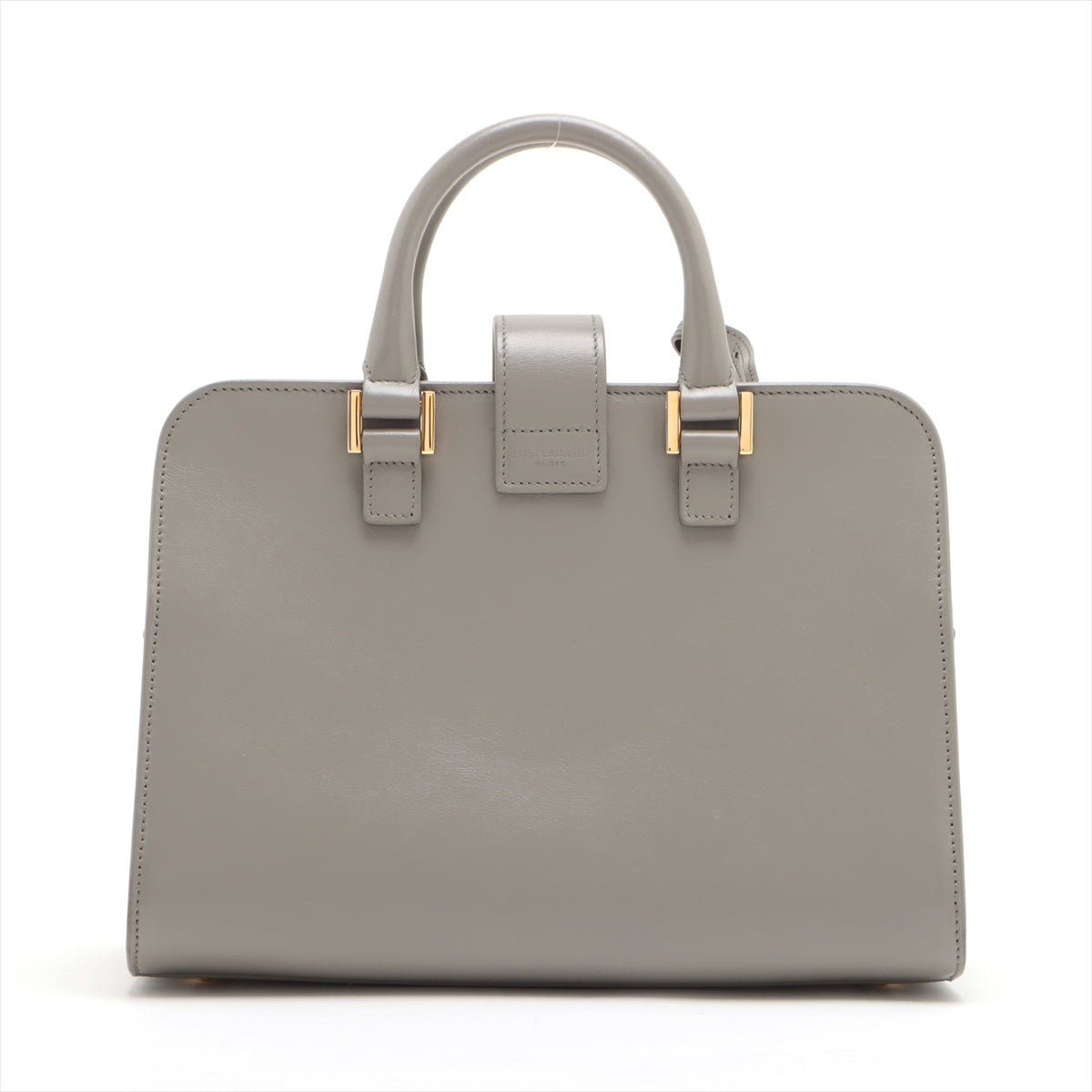Saint Laurent Paris Navy Cabas Leather 2way handbag Grey 568853