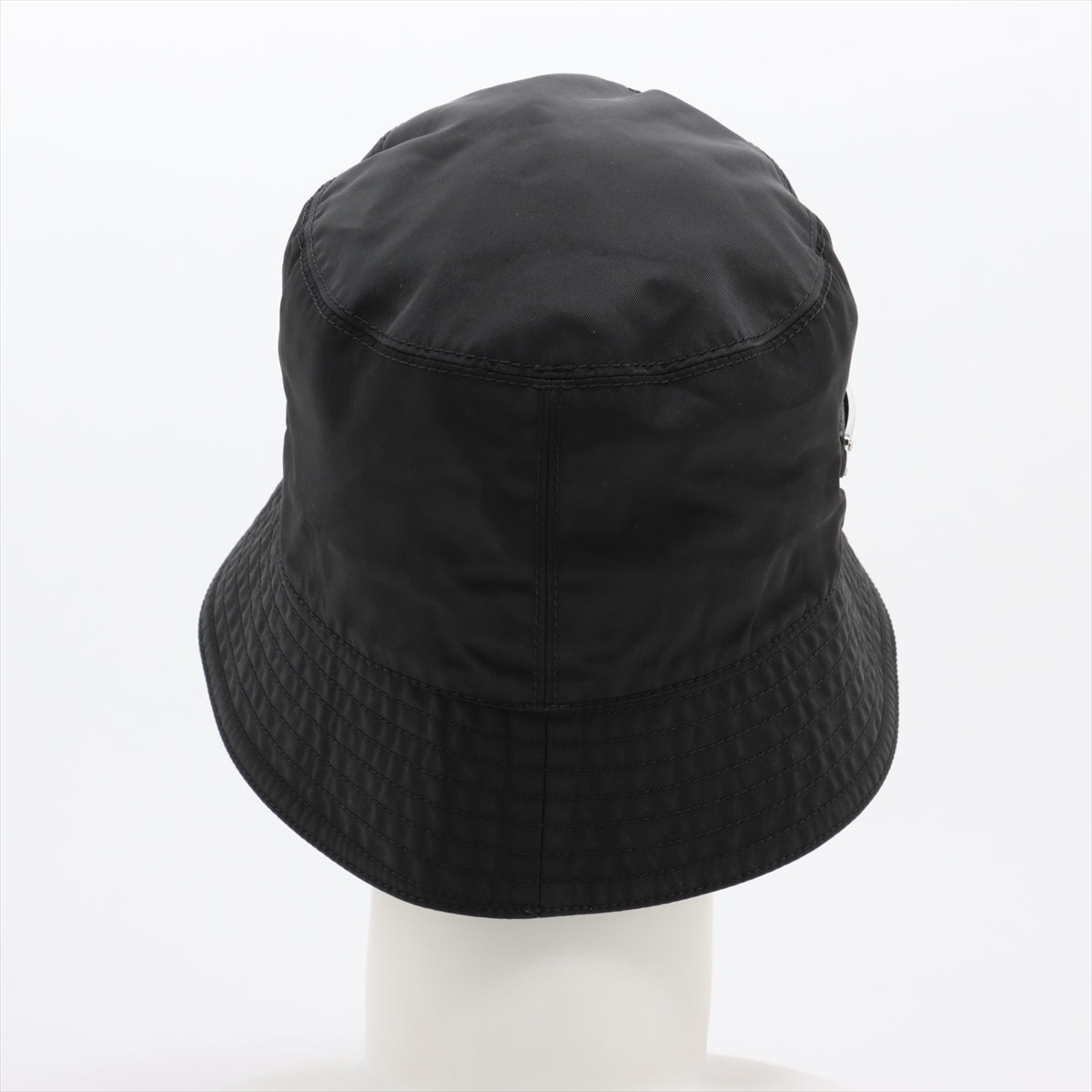 Prada 1HC137 Tessuto Metal Hat Nylon Black