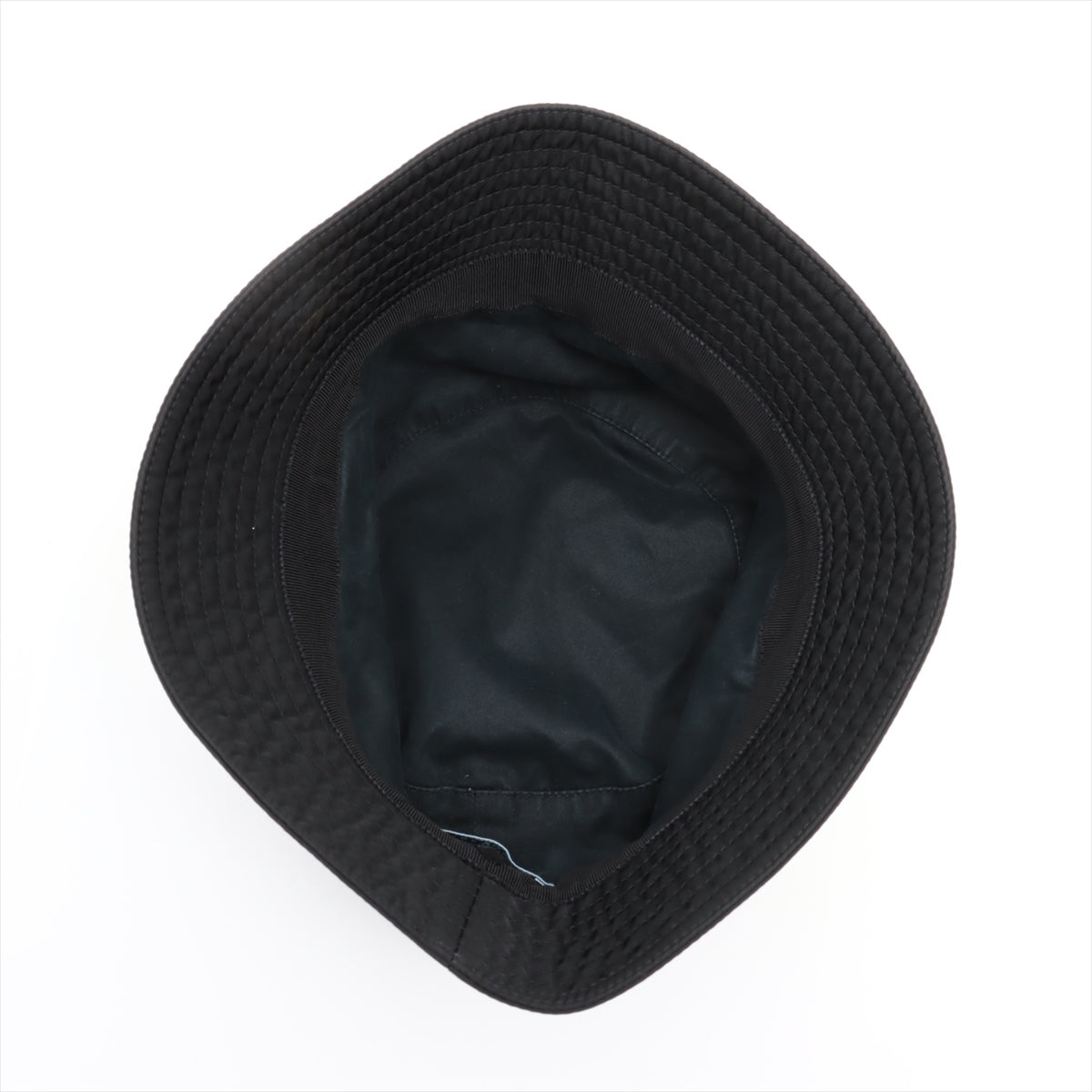 Prada 1HC137 Tessuto Metal Hat Nylon Black