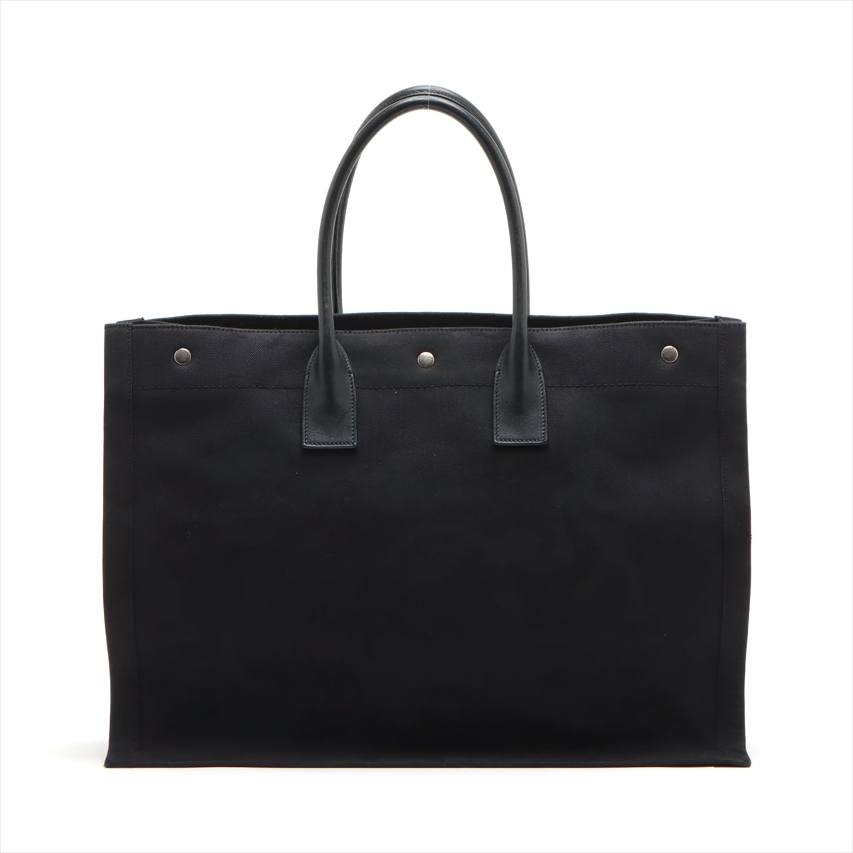 Saint Laurent Paris Rive Gauche Canvas & leather Tote bag Black 509415
