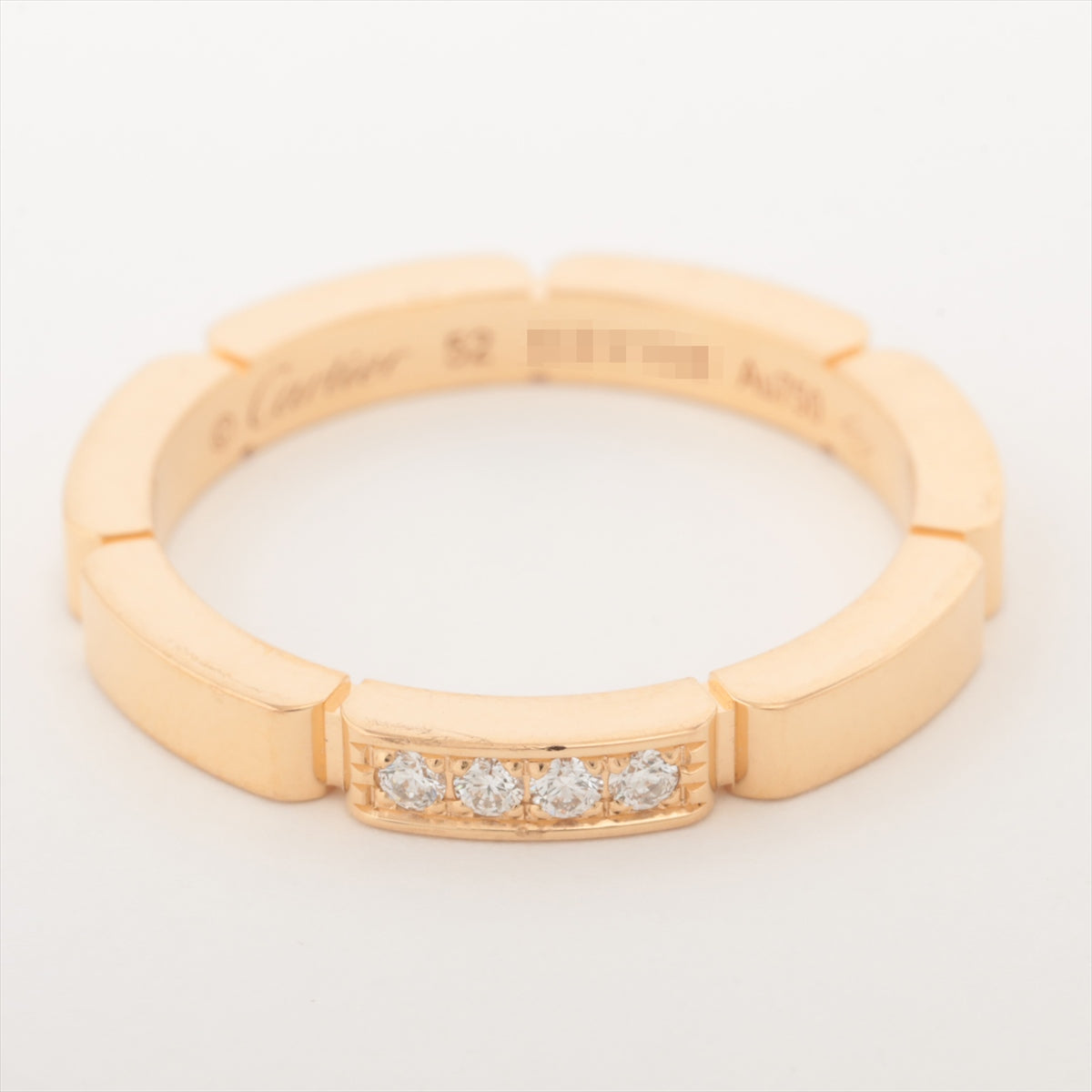 Cartier Maillon Panthère 4P diamond rings 750(PG) 4.0g 52