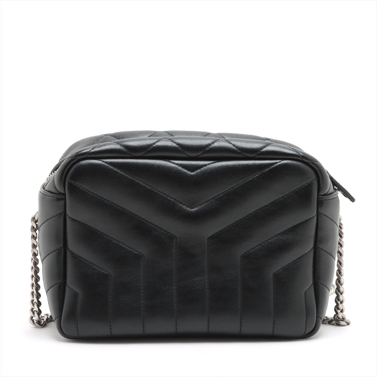 Saint Laurent Paris Lulu Leather Chain shoulder bag Black 574102