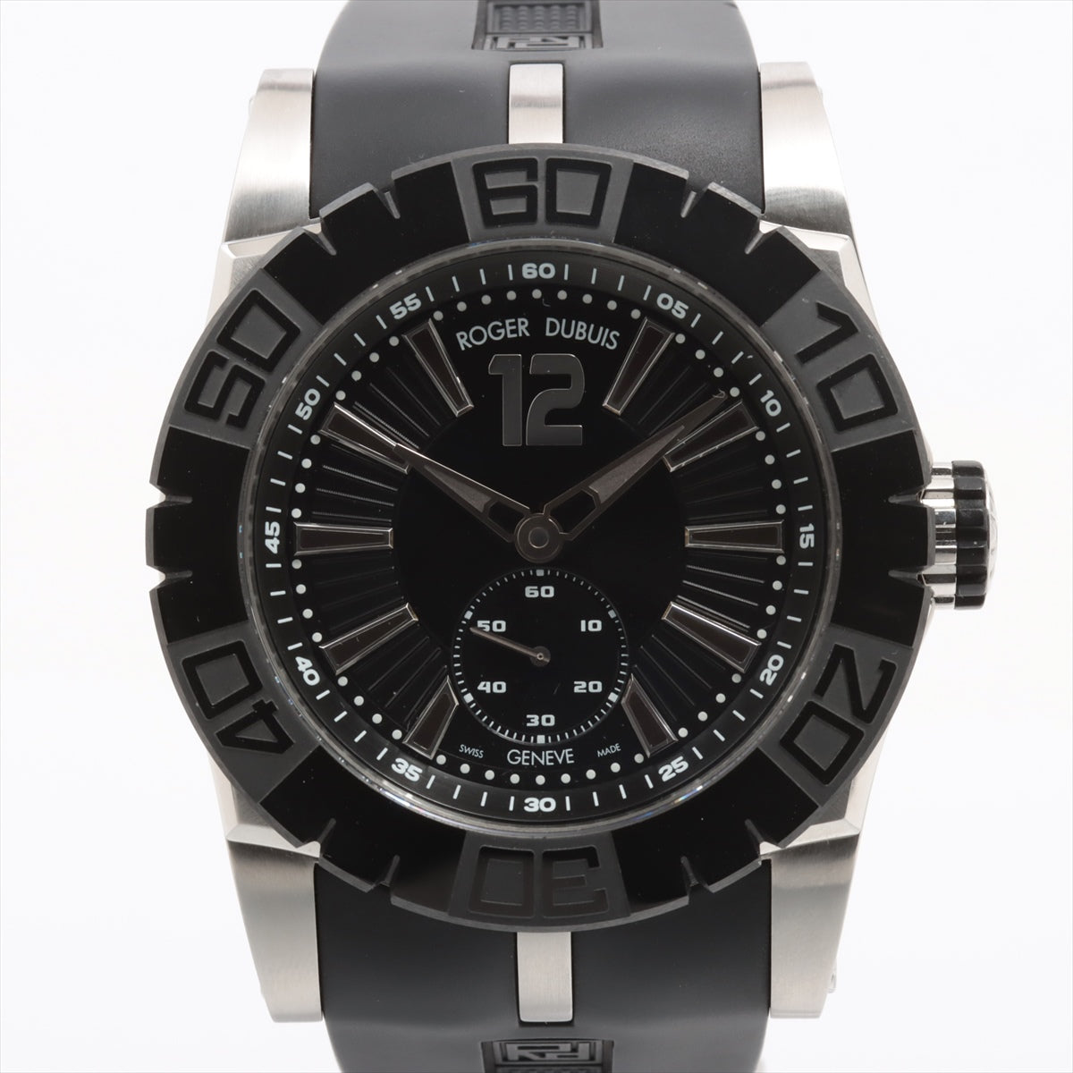 Roger Dubuis Easy Diver SED46-821-93-00/09A01/A1 SS & rubber AT Black-Face