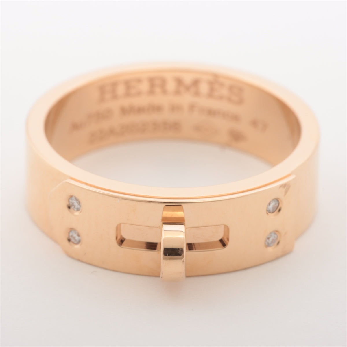 Hermès Kelly diamond rings 750(PG) 5.3g 47