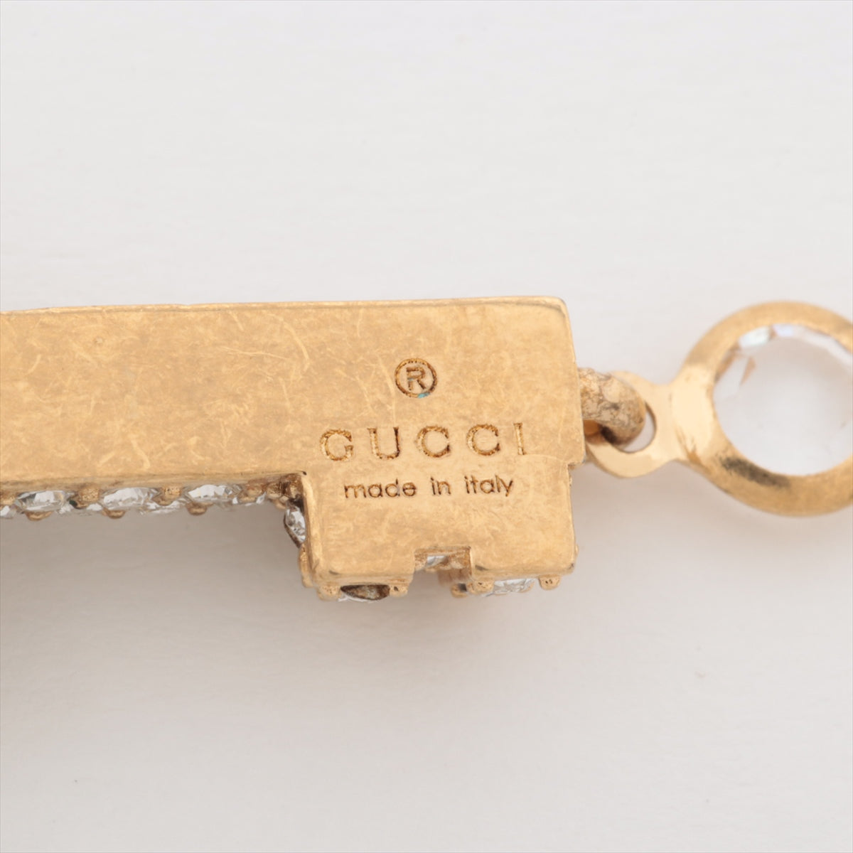 Gucci Double G keys Bracelet GP×inestone Gold