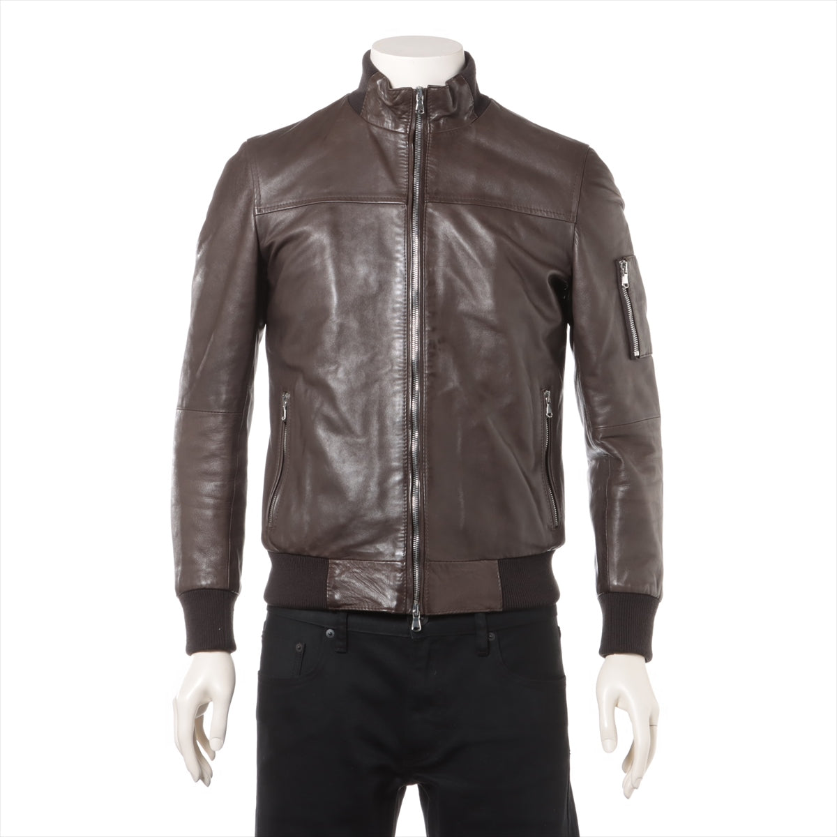 Emmeti Lambskin Leather jacket 44 Men's Brown