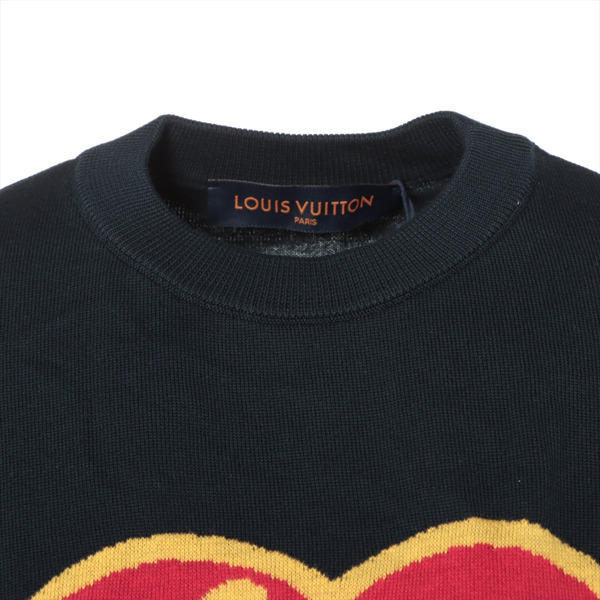 Louis Vuitton x NIGO 22SS Cotton Short Sleeve Knitwear XS Men's Navy blue  heart logo RM221M