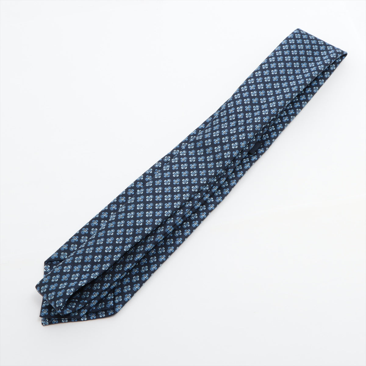 Louis Vuitton MR1221 Necktie Silk Navy blue