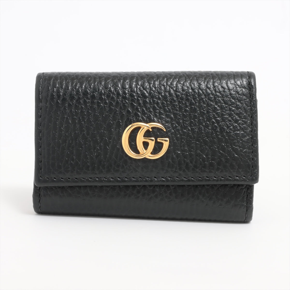 Gucci GG Marmont 456118 Leather Key case Black