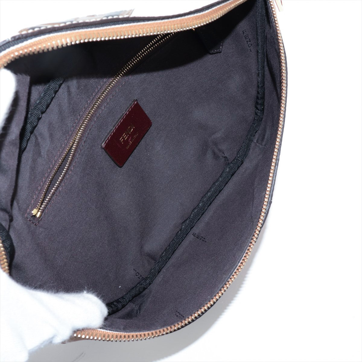FENDI × FILA ZUCCa Leather Waist bag Multicolor 7VA434