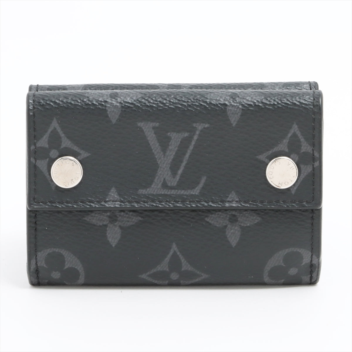 Louis Vuitton Monogram Eclipse Discovery compact wallet M67630 Noir Compact Wallet