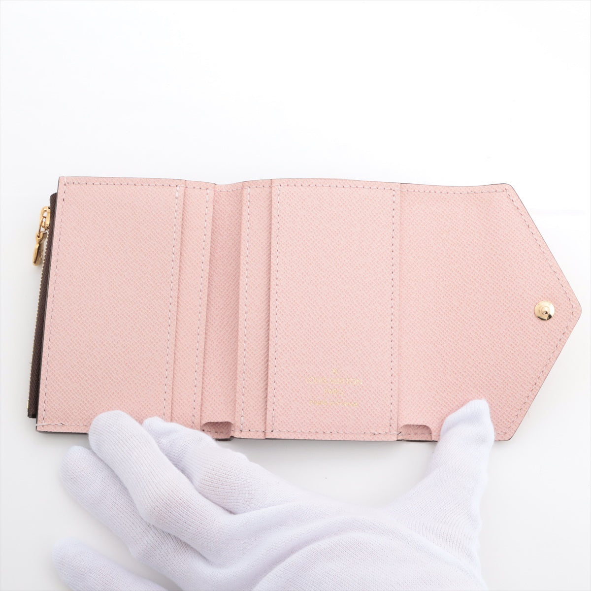 Louis Vuitton Monogram Portefeuille Zoé M62933 Rose ballerine Compact Wallet