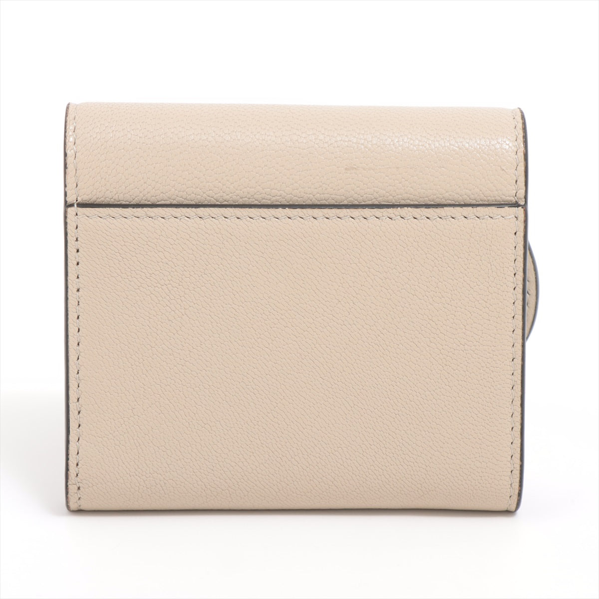 DIOR Saddle Leather Compact Wallet Beige