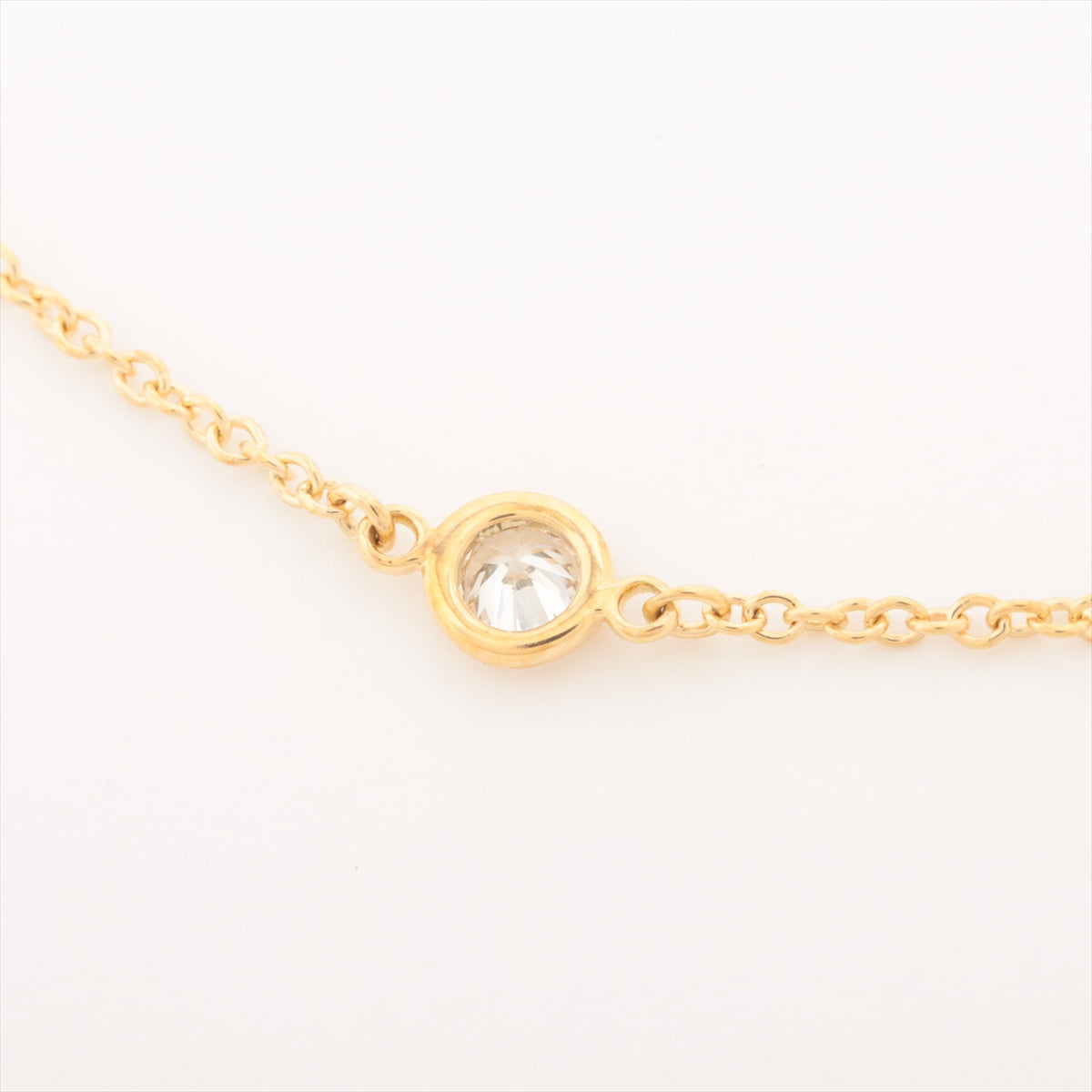 Tiffany By the Yard 1P diamond Bracelet 750(YG) 1.0g Diameter approx. 3.70mm