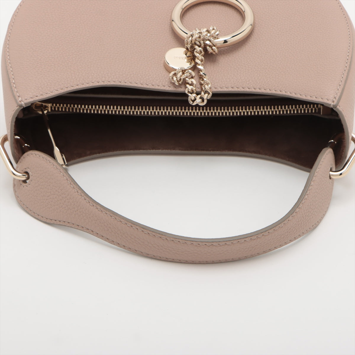 Chloe Arlene Leather Hand bag Pink beige