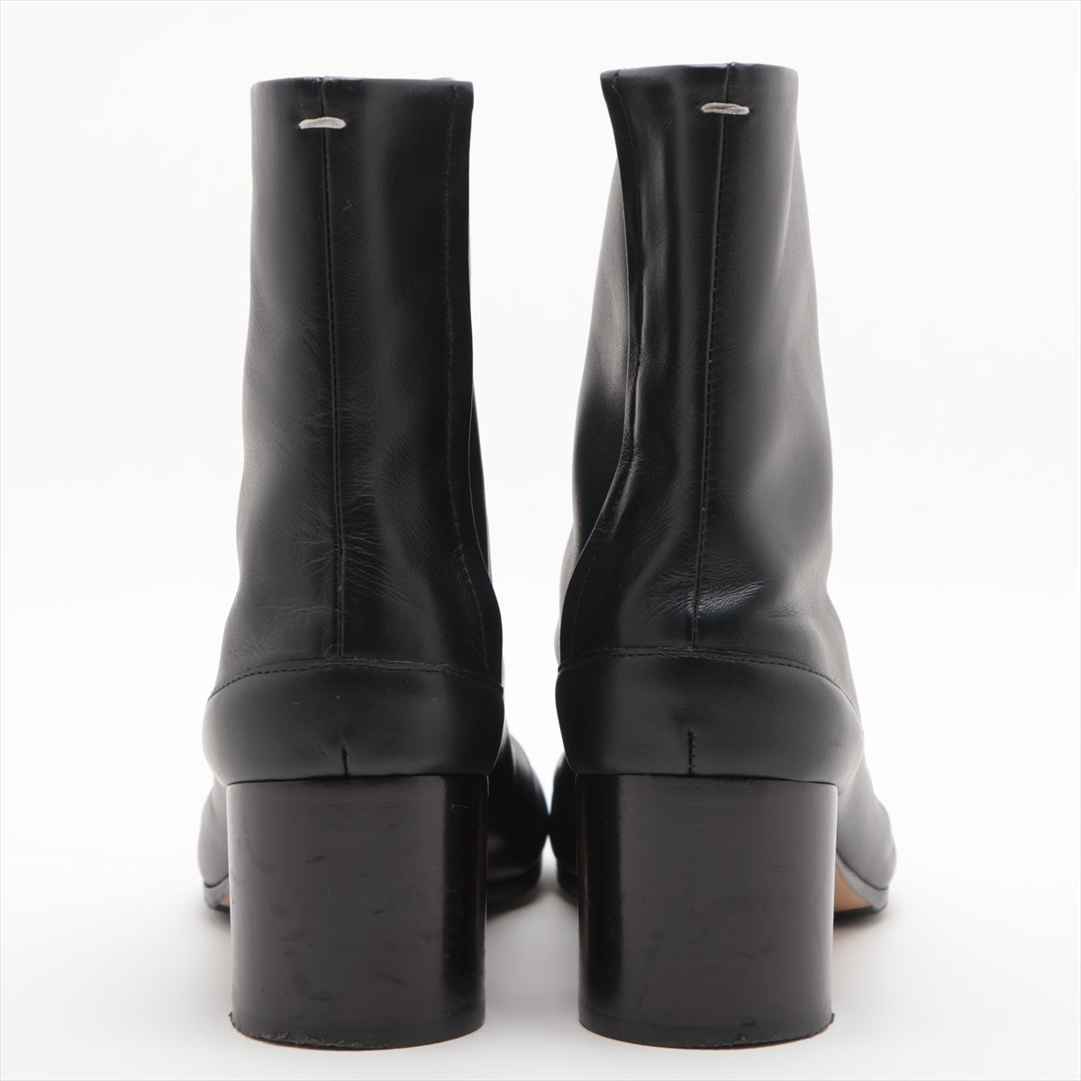 Maison Margiela TABI Leather Short Boots 36.5 Ladies' Black 22