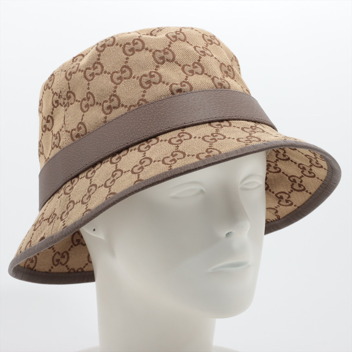 Gucci 576587 GG Canvas Hat L Cotton & polyester Beige