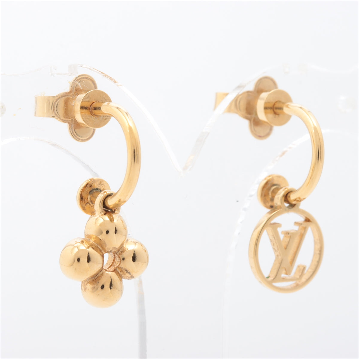 Louis Vuitton M64859 BOOKLE Dreille Blooming Piercing jewelry (for both ears) GP Gold