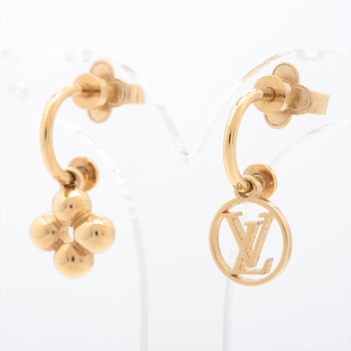 Louis Vuitton M64859 BOOKLE Dreille Blooming Piercing jewelry (for both ears) GP Gold