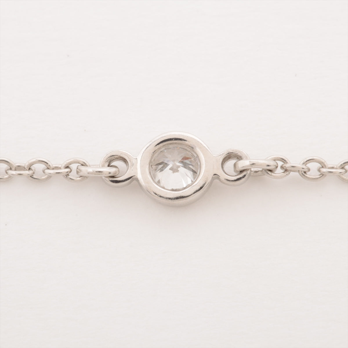 Tiffany By the Yard 6P diamond Bracelet Pt950 1.7g Diameter approx. 3.19mm