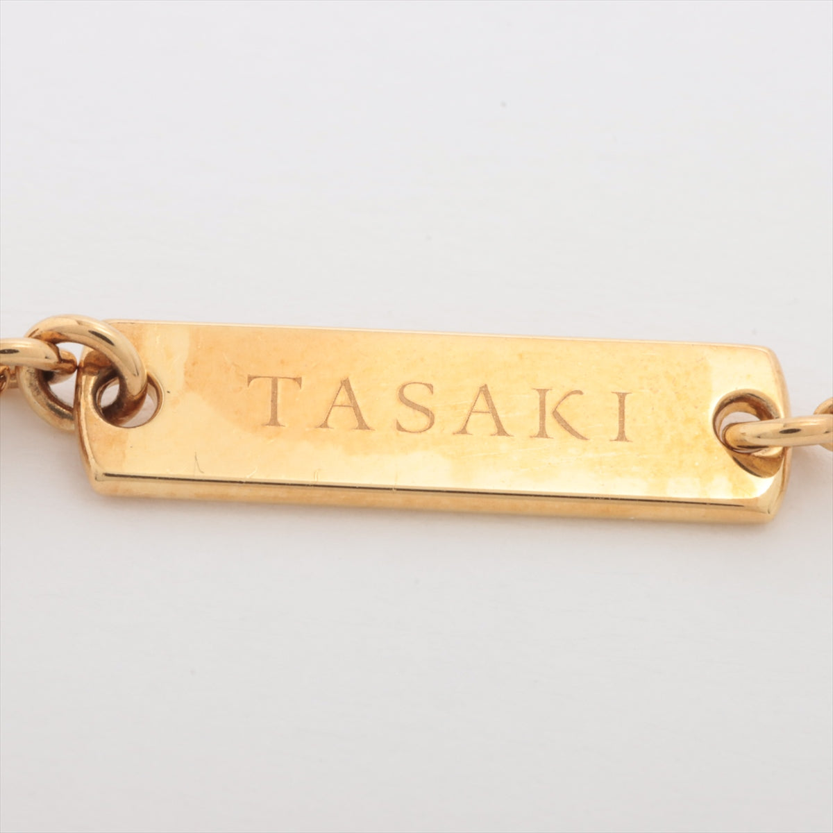 TASAKI Balance Signature Pearl Necklace 750(YG) 13.3g Black