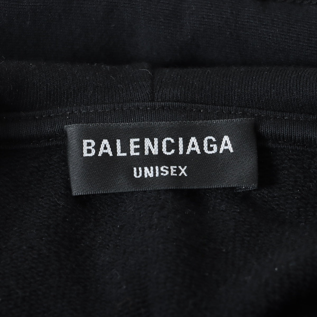 Balenciaga 21 years Cotton Parker S Men's Black  570811 Damage processing BB logo