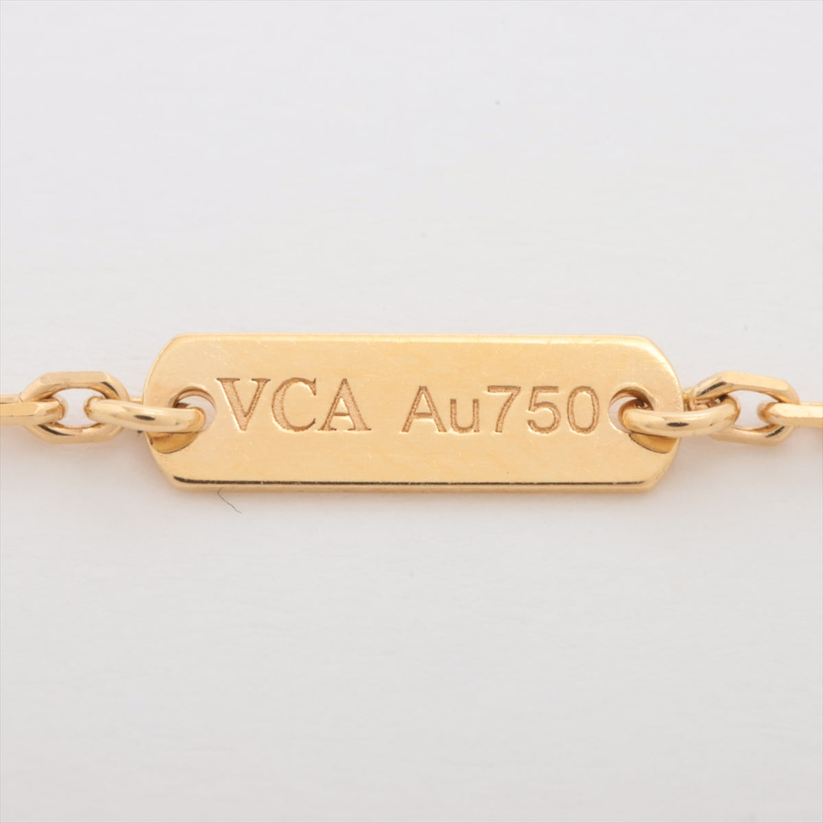 Van Cleef & Arpels Lucky Alhambra Papillon shells Necklace 750(YG) 6.3g Shell cloudy VCARD99500