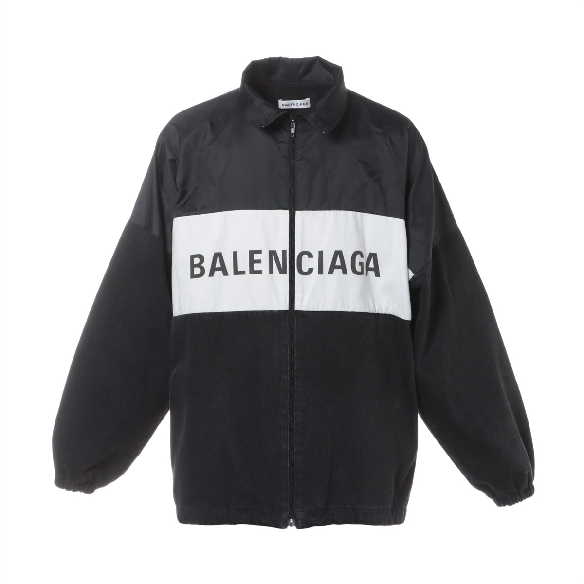 Balenciaga 18 years Cotton & nylon Jacket 34 Men's Gray x white  529213
