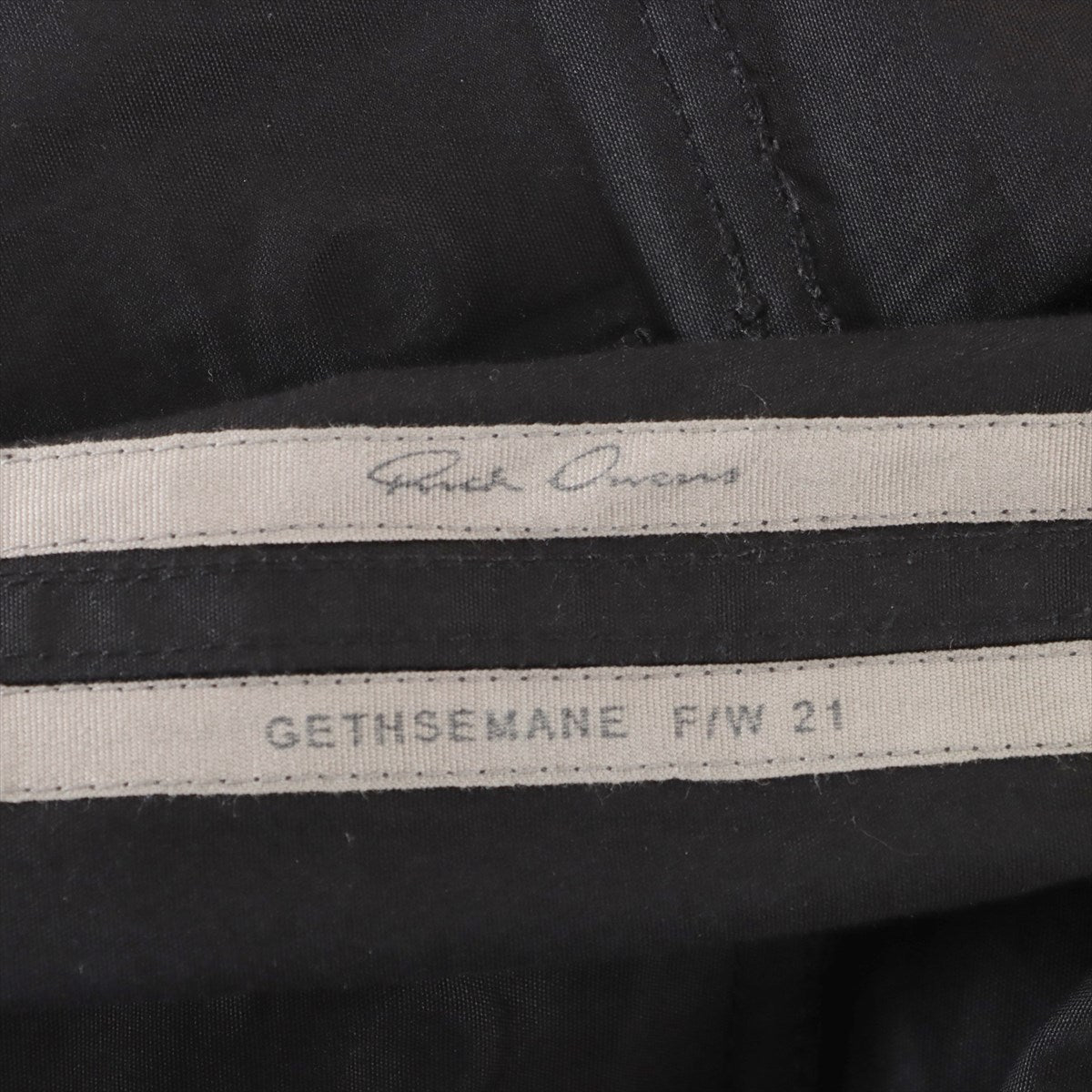 Rick Owens 21AW Cotton Cargo pants 50 Men's Black  RU02A5377-TE Bauhaus cargo pants GETHSEMANE period