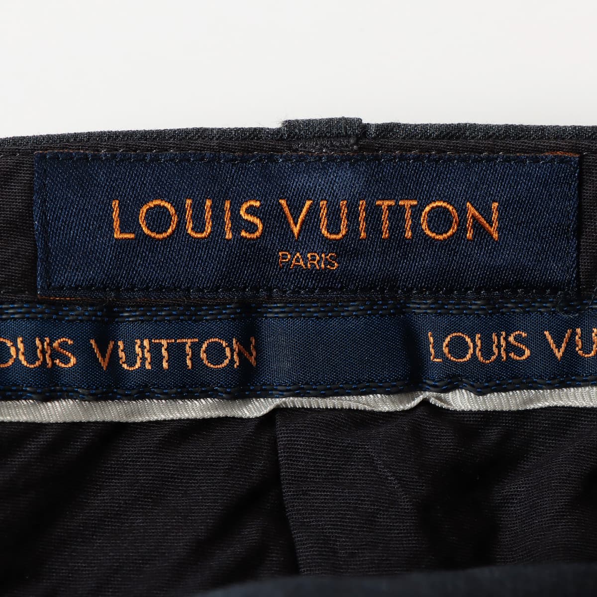 Louis Vuitton Wool & mohair Slacks 38 Ladies' Grey  Hem repair