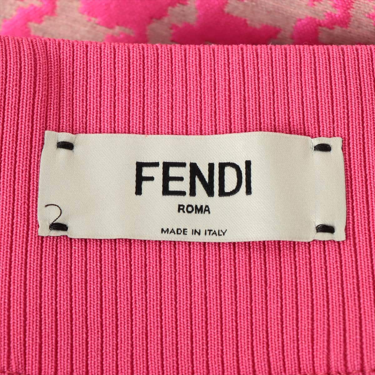 Fendi Polyester & nylon Skirt 40 Ladies' Pink  FQ6688