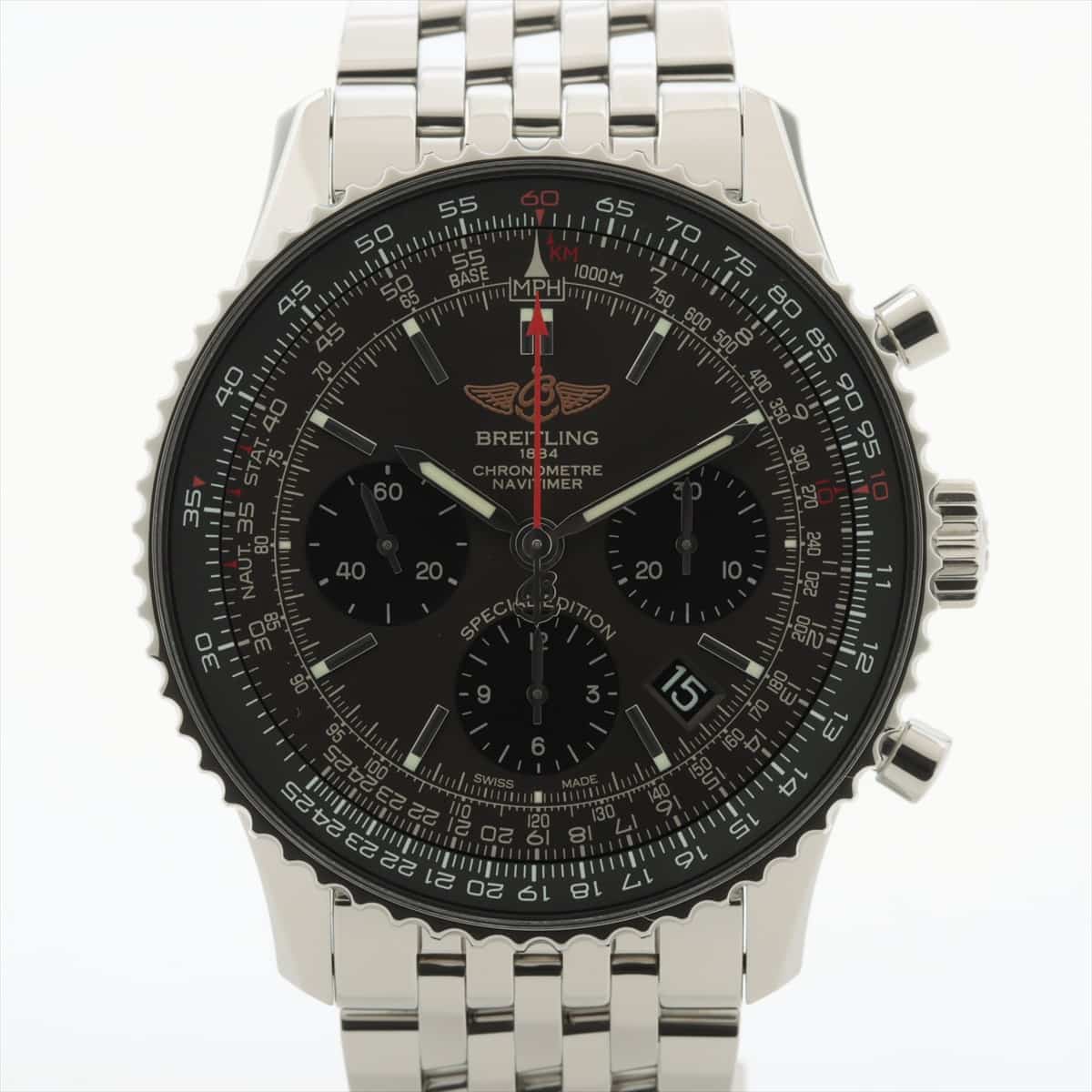 Breitling Navitimer AB0121 SS AT Gray-Face Extra Link 2