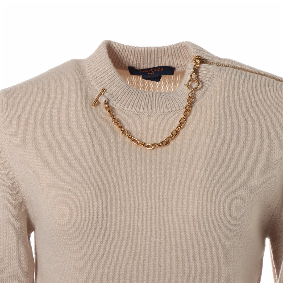Louis Vuitton 22SS Wool & cashmere Knit XS Ladies' Beige  RW221B