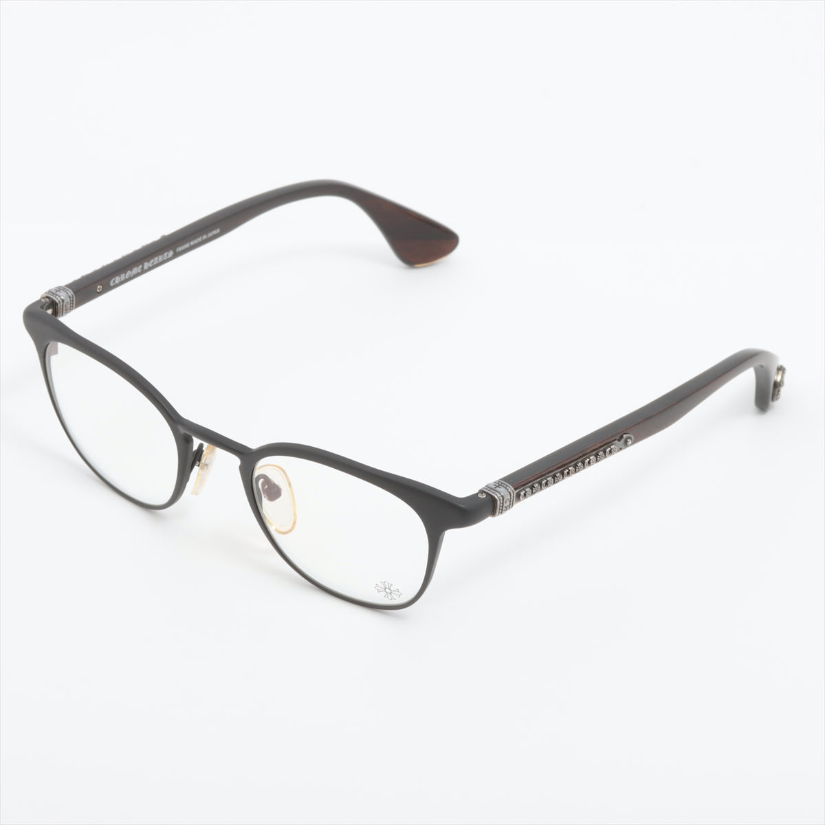 Chrome Hearts Glasses Plastic Black 49□21-144 GROWLER Ⅱ