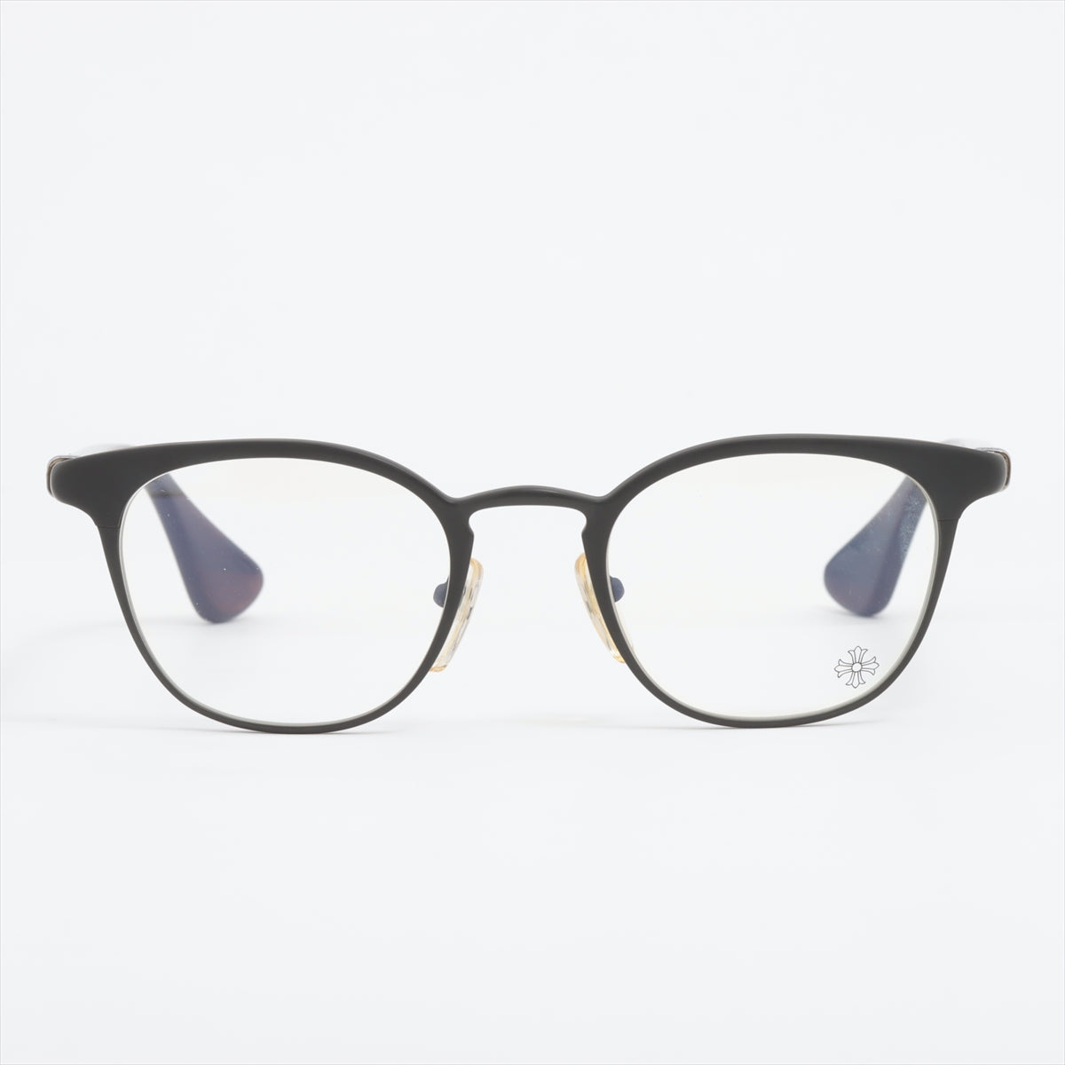 Chrome Hearts Glasses Plastic Black 49□21-144 GROWLER Ⅱ