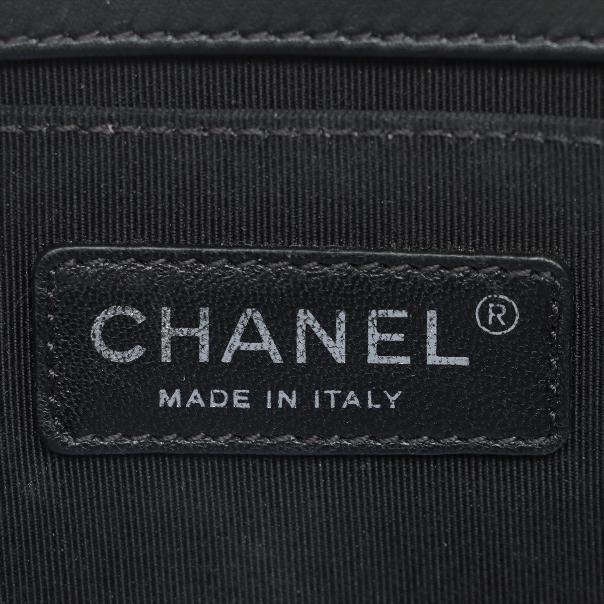 Chanel Boy Chanel Ram Chain shoulder bag V Stitch Black Silver Metal fittings 20XXXXXX