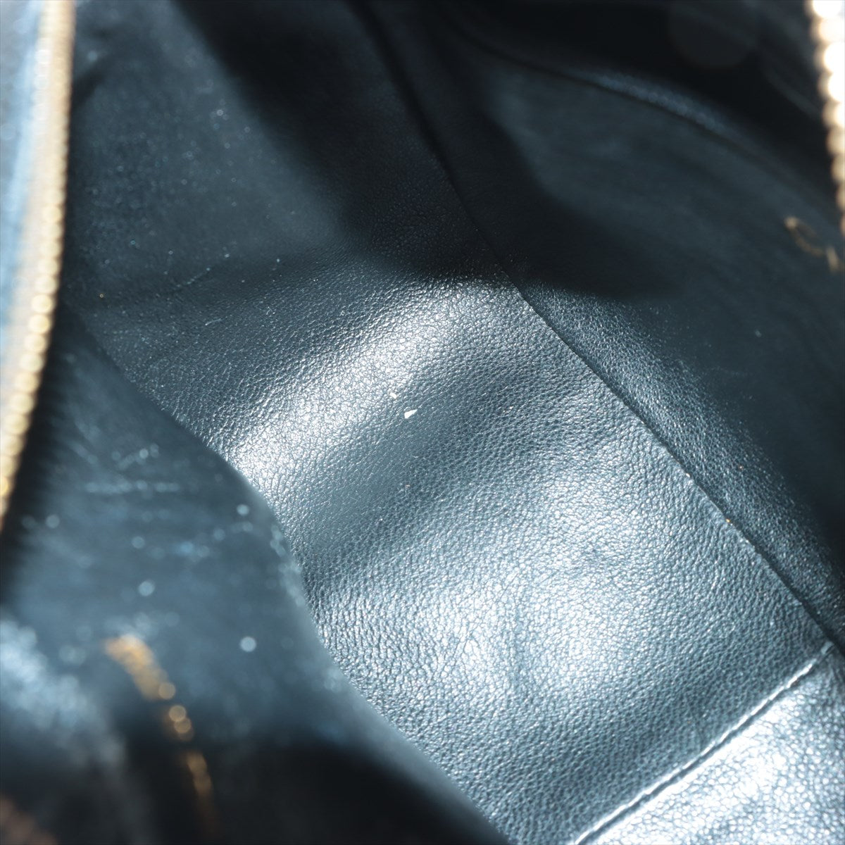 Chanel Matelasse Lizard Chain shoulder bag Fringe Black Gold Metal fittings 0 series