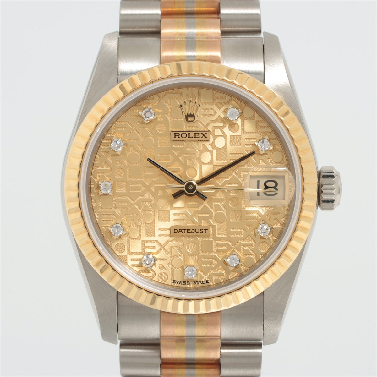 Rolex Datejust Toridoll 68279G 750 AT Champagne-Holicon-Face Extra Link 2