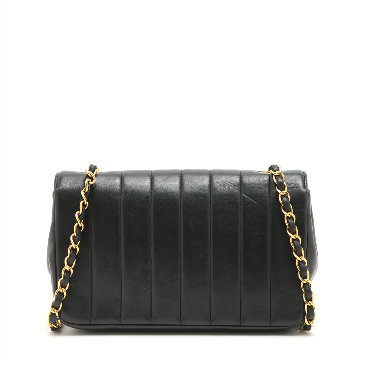 Chanel Mademoiselle Ram leather Chain shoulder bag Black Gold Metal fittings 4XXXXXX