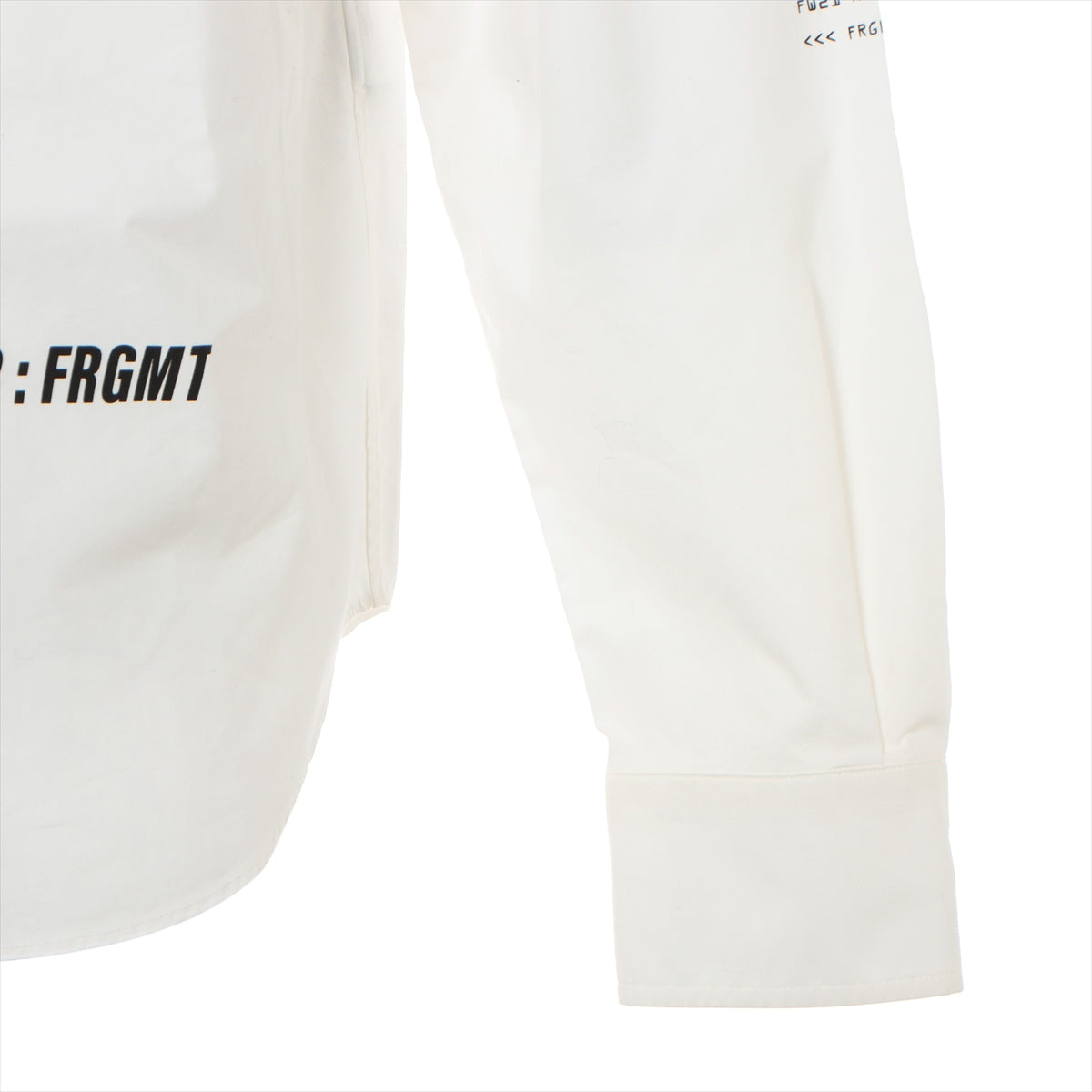 Moncler Genius Fragment 21 years Cotton Shirt 3 Men's White  HIROSHI FUJIWARA