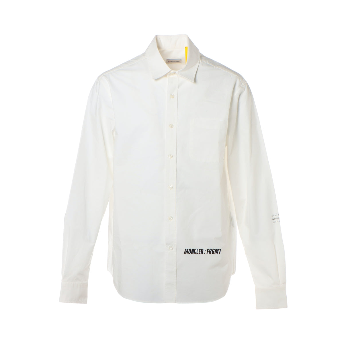 Moncler Genius Fragment 21 years Cotton Shirt 3 Men's White  HIROSHI FUJIWARA