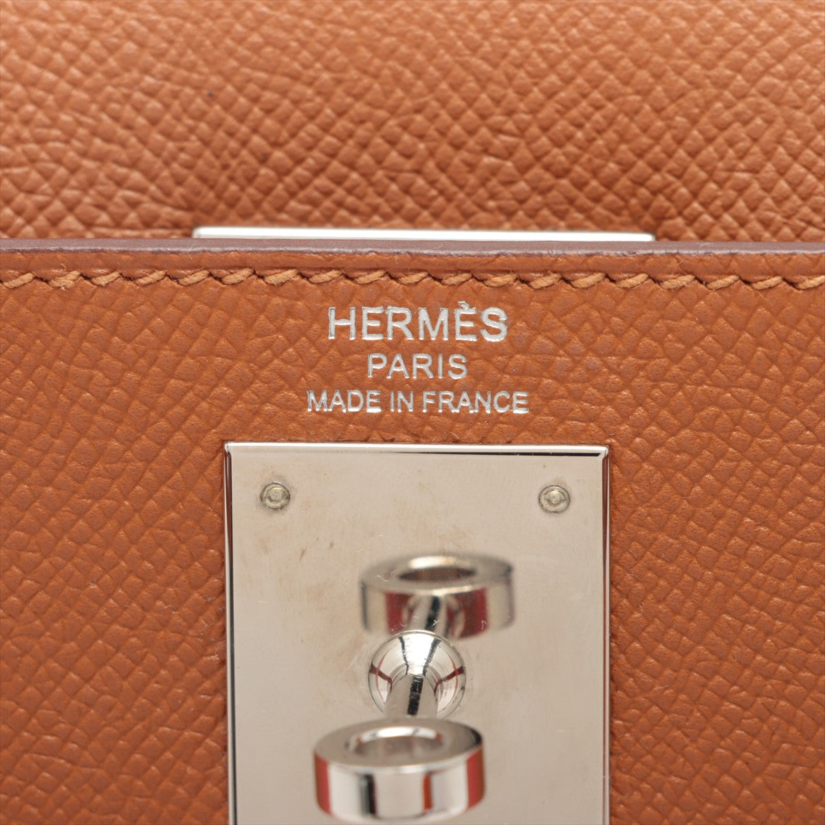 Hermès Kelly 28 Letter Vaud Epson x Chèvre x Sombrero Gold x capsine x rouge ash Silver Metal fittings A:2017