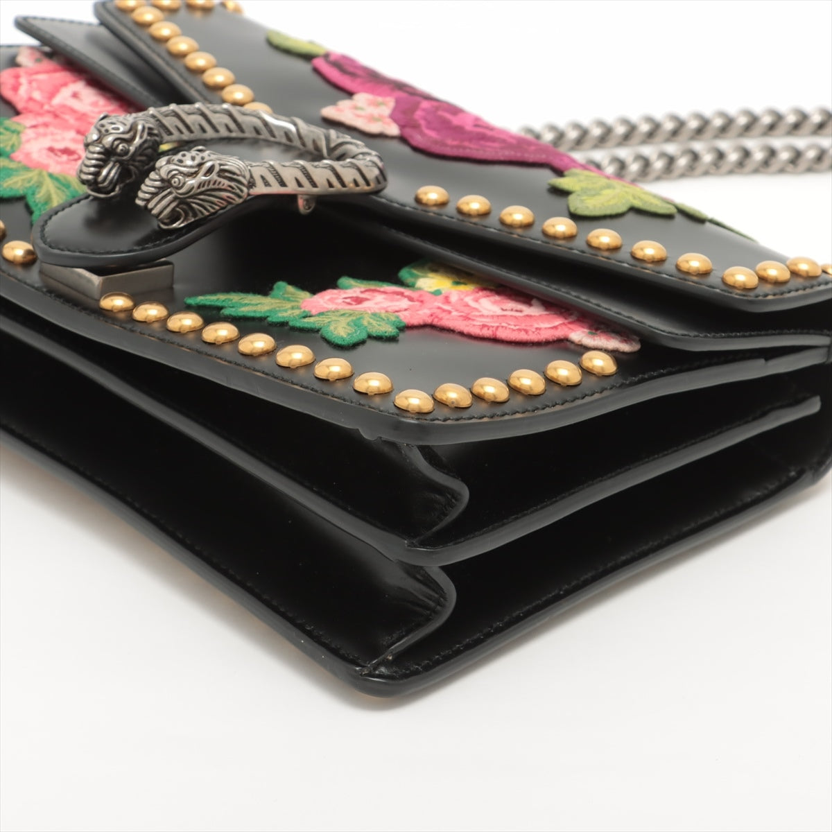 Gucci Duonyssos leather x studs Chain shoulder bag Multicolor 400249